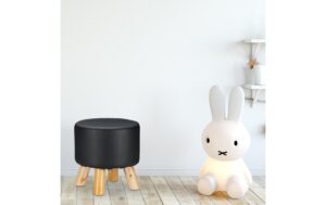 1947531_5 - Mediatech relaxdays Sitzhocker MDF/Kiefer, 30 x 30 cm, Schwarz