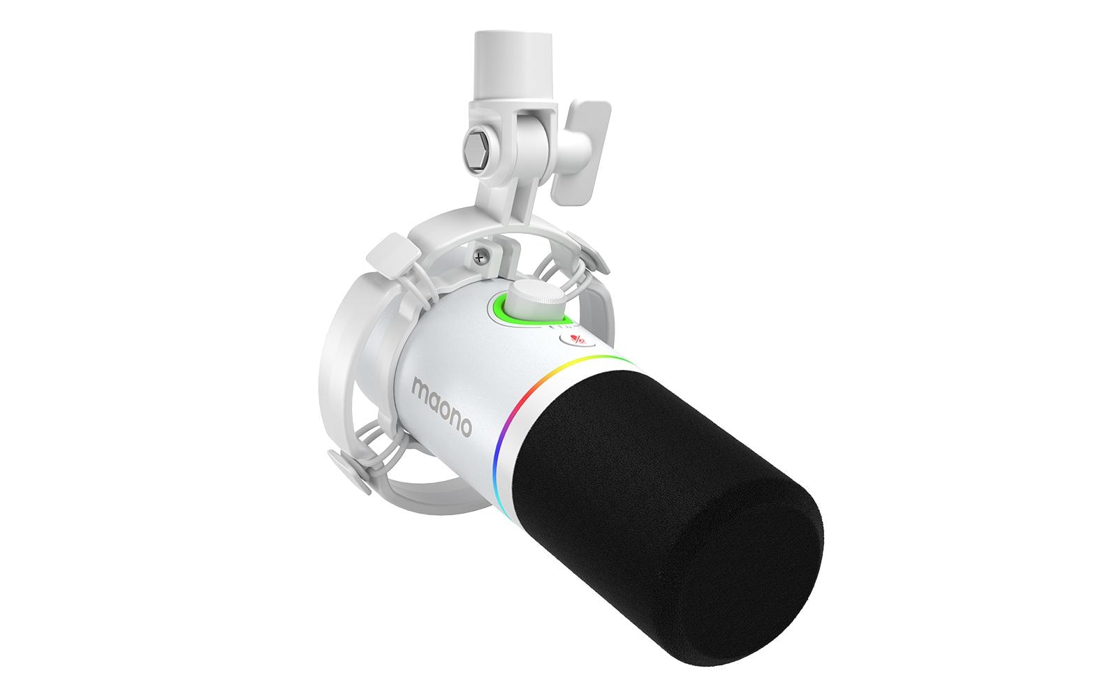1947692 - Mediatech Maono Mikrofon PD200X Weiss USB, XLR, inkl. Spinne kaufen Schweiz | Mediatech.ch