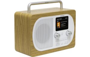 1948421_1 - Mediatech Noxon Eiger, DAB+ Radio, Eiche/Weiss DAB+, UKW, BT, Wecker