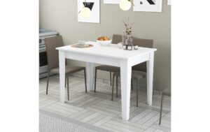 Woody Fashion Esstisch weiss 110x75x72 cm