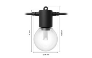 1951188_4 - Mediatech Philips Hue Festavia Globe Outdoor 14m Verlängerung ohne Netzteil