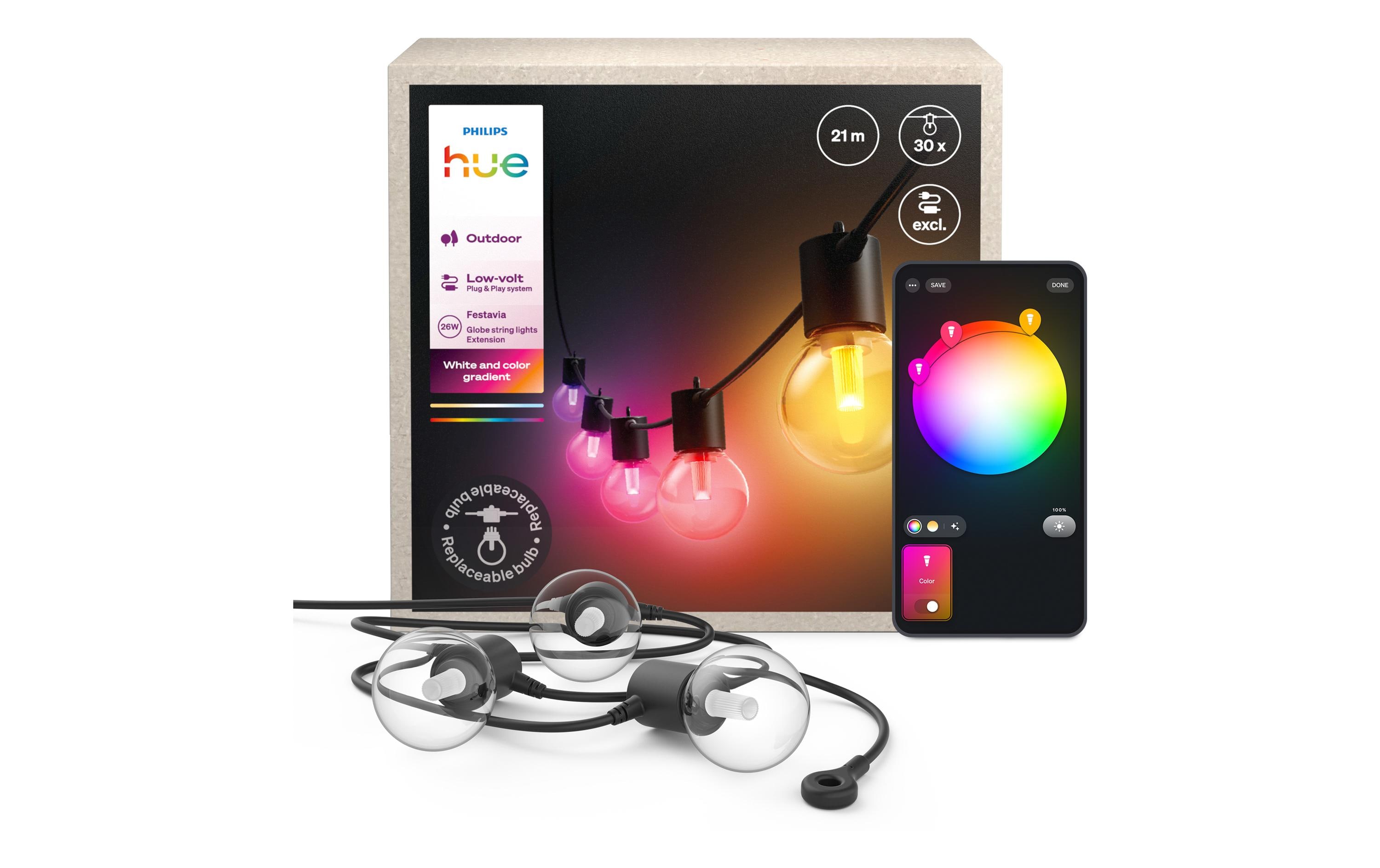 1951189 - Mediatech Philips Hue Festavia Globe Outdoor 21m Verlängerung ohne Netzteil kaufen Schweiz | Mediatech.ch
