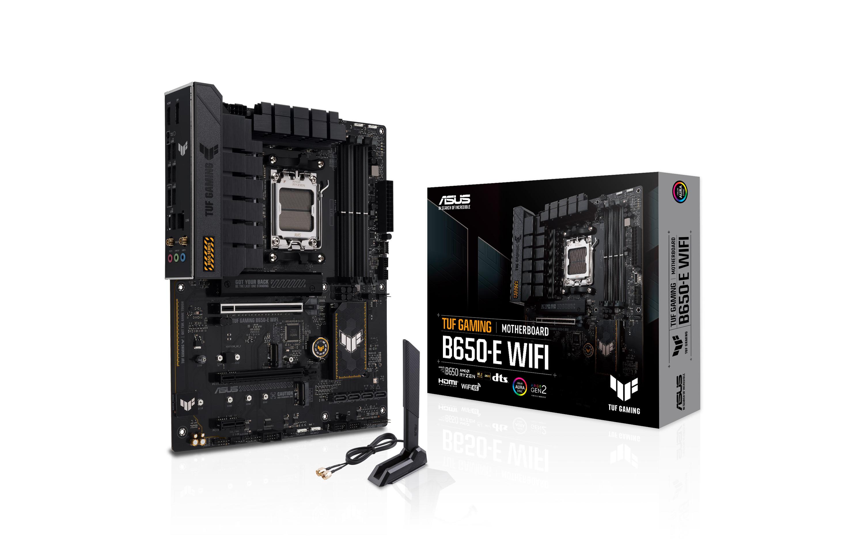1953084 - Mediatech ASUS TUF GAMING B650-E WIFI, ATX AM5, AMD B650, 4x DDR5, PCIe 4.0, WiFi 6E kaufen Schweiz | Mediatech.ch