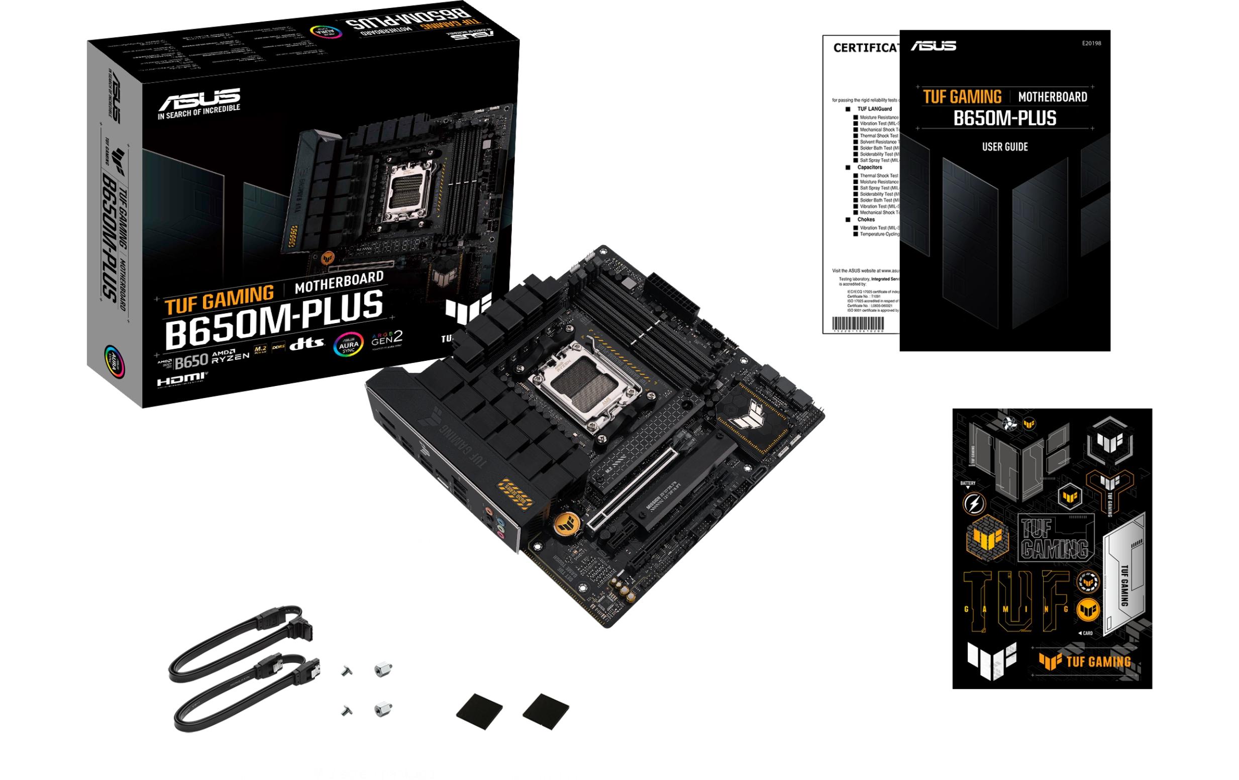 1953085 - Mediatech ASUS TUF GAMING B650M-PLUS, mATX AM5, AMD B650, 4x DDR5, PCIe 4.0 kaufen Schweiz | Mediatech.ch
