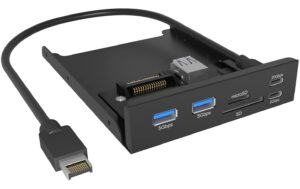 1954603 - Mediatech ICY BOX IB-HUB1419-i3, 2x Type-C, 2x Type-A mit USB Type-C®/Type-A Hub & Kartenleser