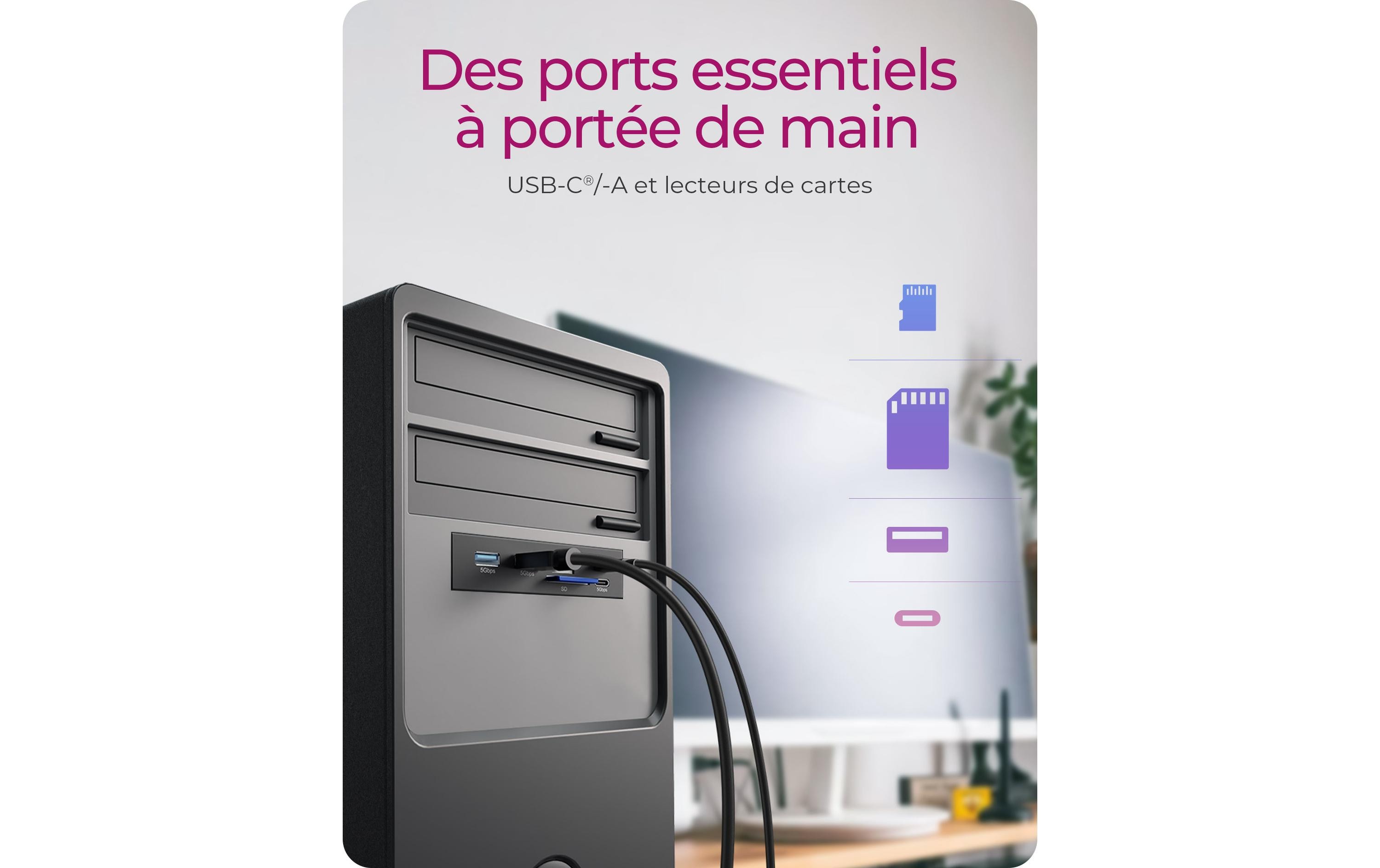1954603_1 - Mediatech ICY BOX IB-HUB1419-i3, 2x Type-C, 2x Type-A mit USB Type-C®/Type-A Hub & Kartenleser