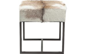 Kare Hocker Country Life D:38 cm/H:41 cm, Grau/Schwarz