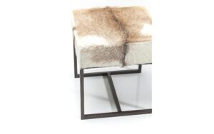 Kare Hocker Country Life D:38 cm/H:41 cm, Grau/Schwarz