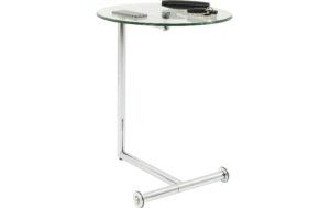 Kare Beistelltisch Easy Living Klarglas Ø46cm