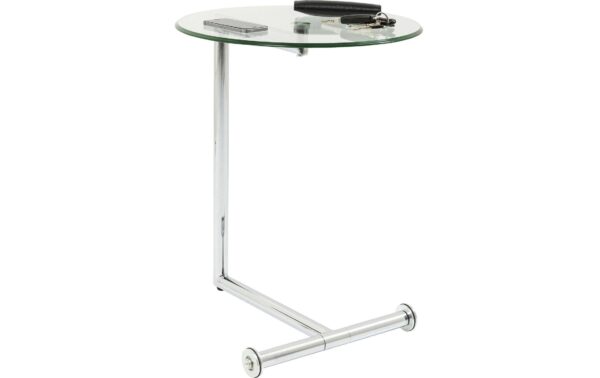 Kare Beistelltisch Easy Living Klarglas Ø46cm