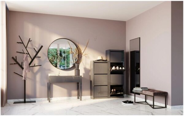 Kare Sitzbank Crossover Grau Schwarz 90x40cm