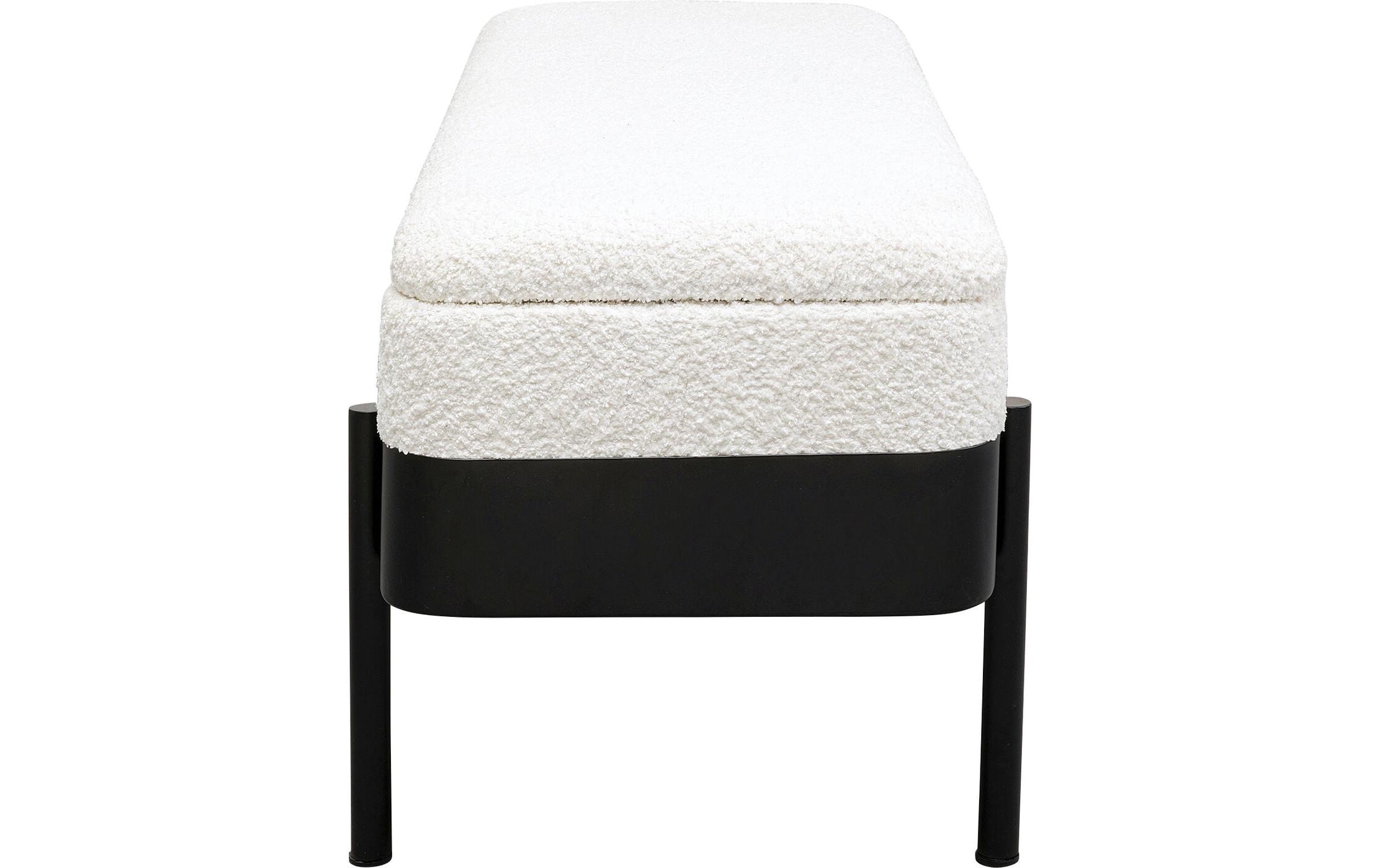 1958326_1 - Mediatech Kare Sitzbank Angelo Storage Weiss 101cm