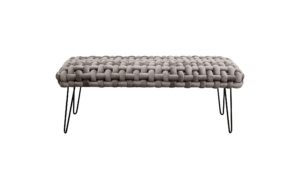 1958327 - Mediatech Kare Sitzbank Weave Grau 128cm kaufen Schweiz | Mediatech.ch