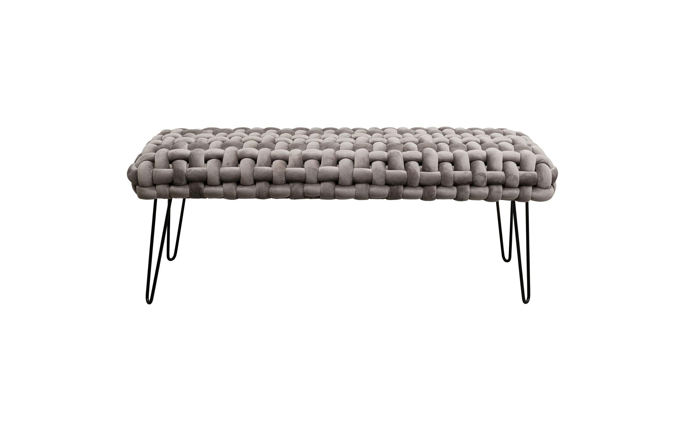 1958327 - Mediatech Kare Sitzbank Weave Grau 128cm kaufen Schweiz | Mediatech.ch