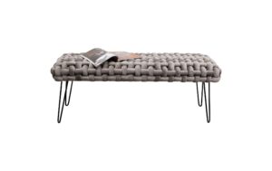 1958327_2 - Mediatech Kare Sitzbank Weave Grau 128cm