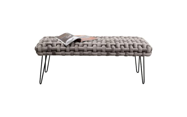1958327_2 - Mediatech Kare Sitzbank Weave Grau 128cm