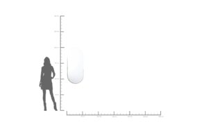 Kare Spiegel Hipster Oval Grösse: 50x114cm