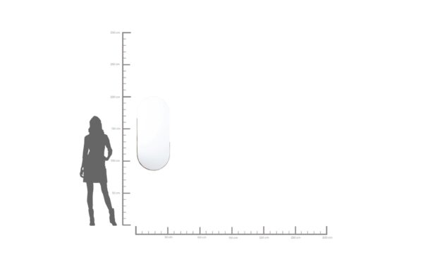 Kare Spiegel Hipster Oval Grösse: 50x114cm