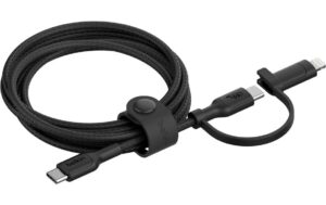 1958683 - Mediatech Belkin BoostCharge 2in1 Kabel USB-C und Lightning-Anschluss, Weiss