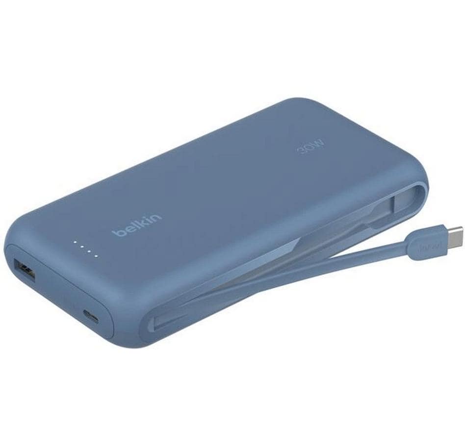 1958695 - Mediatech Belkin BoostCharge Powerbank 30W inkl USB-C-Kabel, Blau