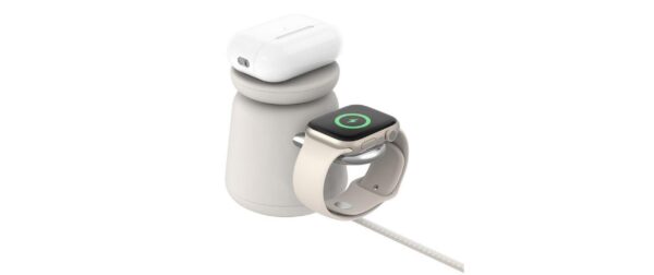 1958705_3 - Mediatech Belkin BoostCharge 2in1 15W ladestation 15W, Sand