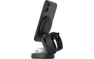 Belkin BoostCharge 3-in-1 Ladestation Qi2 (15W), Kompakt, Magnetisch, Schwarz