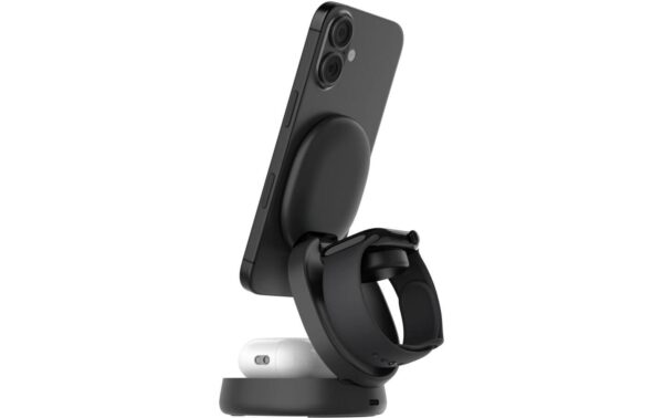 Belkin BoostCharge 3-in-1 Ladestation Qi2 (15W), Kompakt, Magnetisch, Schwarz