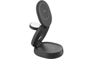 Belkin BoostCharge 3-in-1 Ladestation Qi2 (15W), Kompakt, Magnetisch, Schwarz