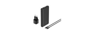Belkin BoostCharge Powerbank Bundle 25W lad inkl. 25W Ladegerät und 1m USB-C, Schwarz