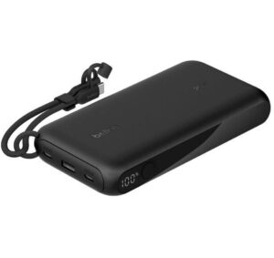 BELKIN BoostCharge PD Powerbank mit Display 20W, Schwarz