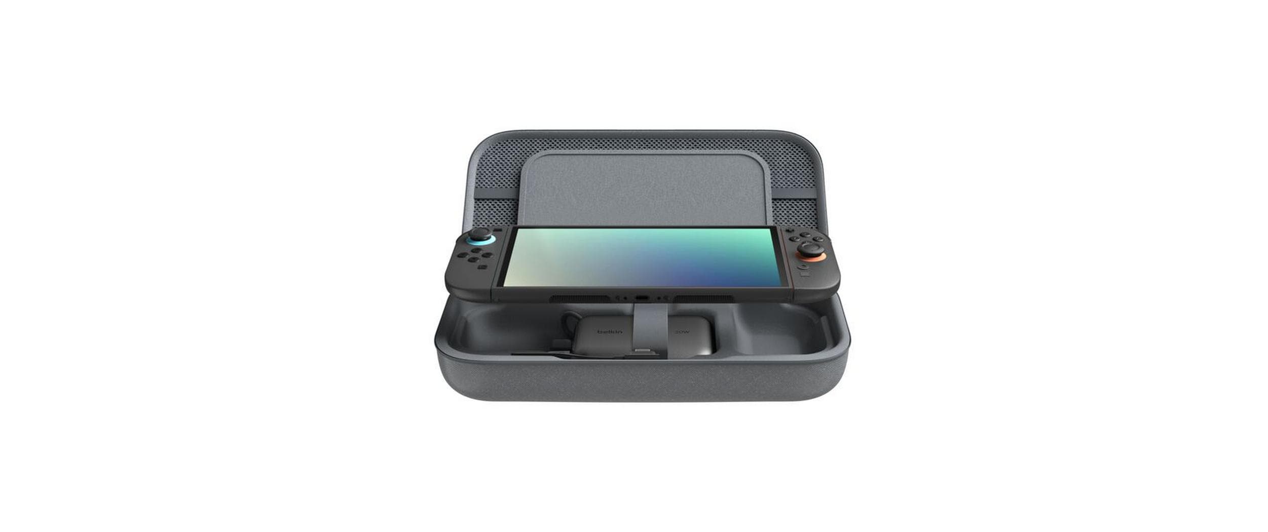 1958733 - Mediatech Belkin Nintendo Switch charging cae 10000mAh Powerbank, Charcoal