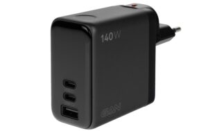 onit GaN-Reiseladegerät USB 2C1A 140W TFT Display, Stecker US/EU/UK/AU