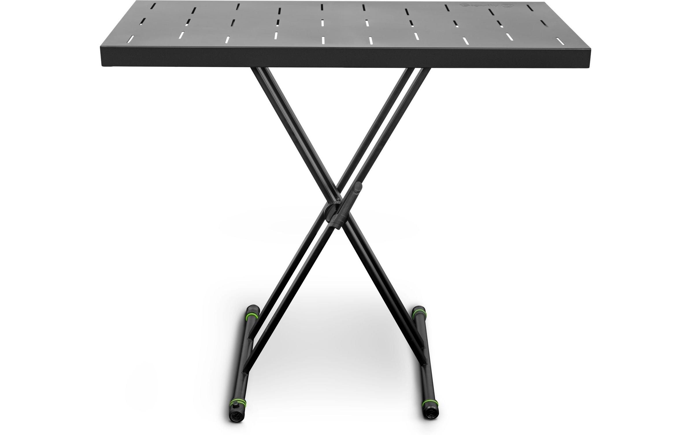 1960215_1 - Mediatech Gravity GKSX2RD Keyboardständer Set X-Stand, inkl. Auflagetisch, max 60 KG