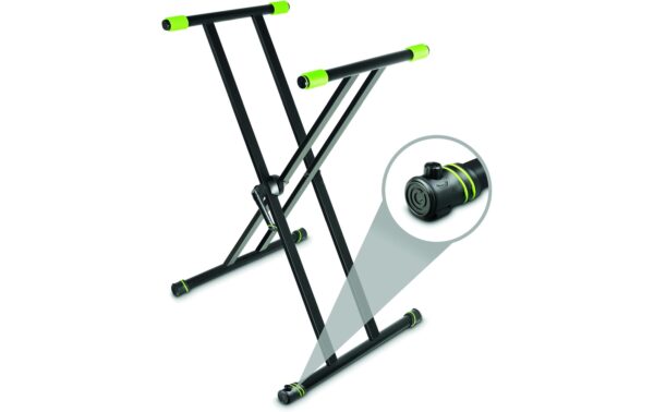 1960215_2 - Mediatech Gravity GKSX2RD Keyboardständer Set X-Stand, inkl. Auflagetisch, max 60 KG