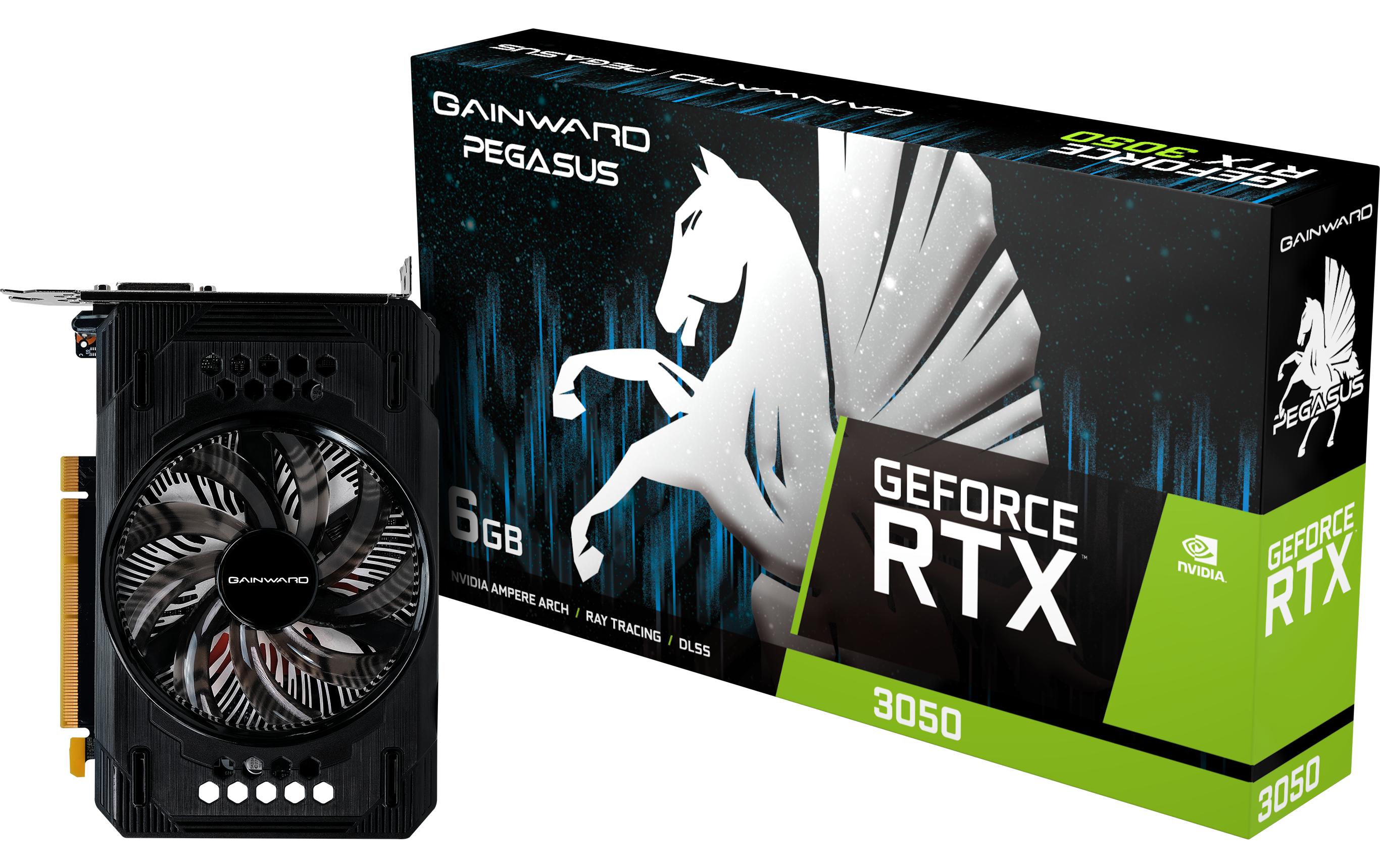 1960306 - Mediatech Gainward RTX3050 Pegasus, 6GB GDDR6 GeForce RTX3050, 1x DP, 1x HDMI, 1x DVI-D kaufen Schweiz | Mediatech.ch