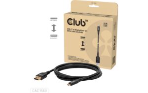 Club 3D CAC-1563 DP54 Bidirektionales Kabel USB Type-C - DisplayPort