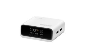 1961886 - Mediatech 4smarts Desk Charger GaN Screen 100W, weiss, 3xUSB-C, 2xUSB-A