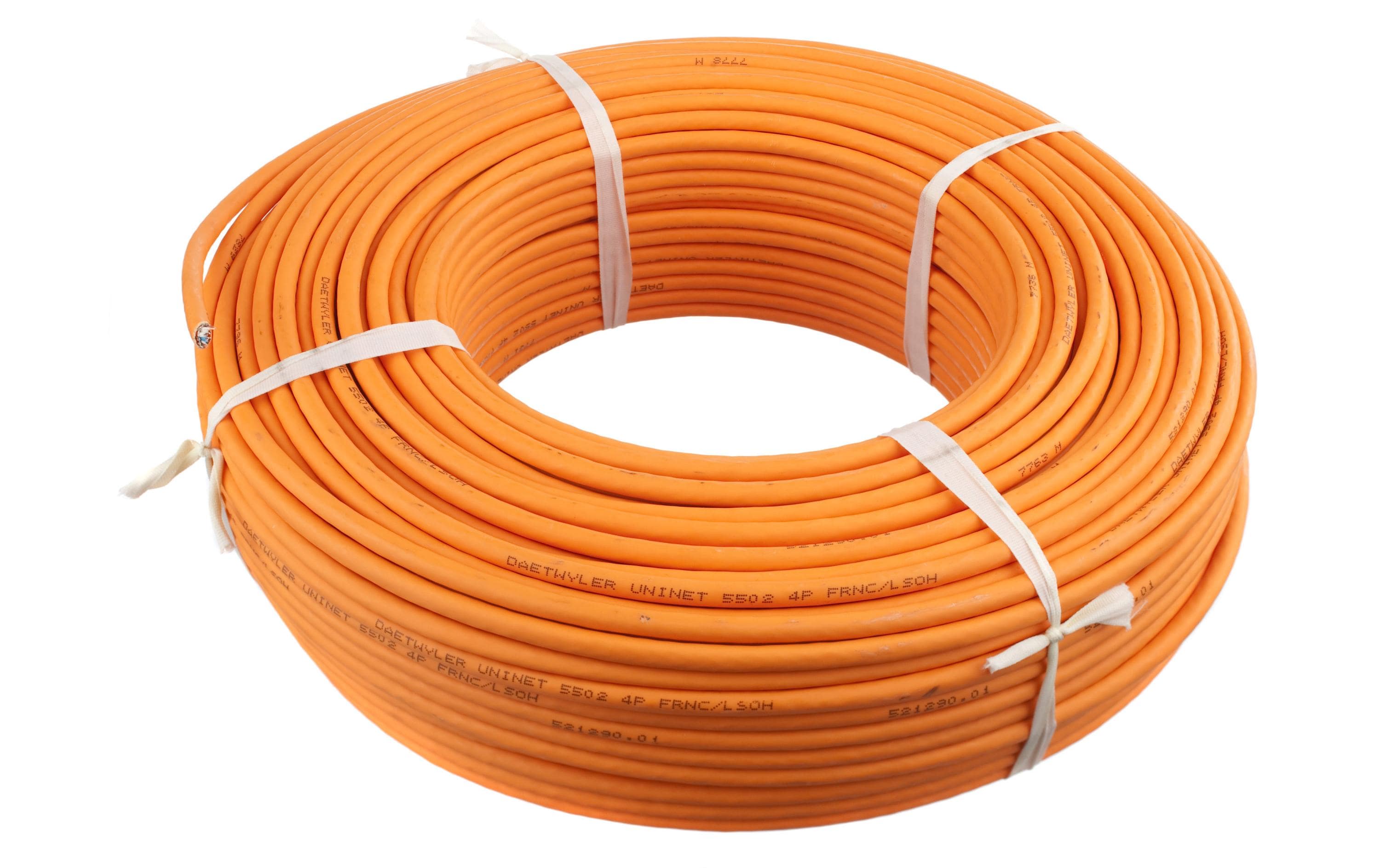 1965874 - Mediatech Dätwyler CU 7702 4P Flex TC: Patchkabel Cat.7 ,S/FTP, 100m, orange, flexibel, AWG26