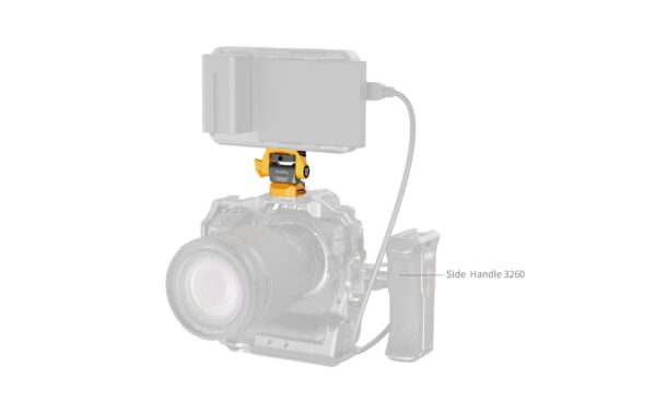 1966023_6 - Mediatech SmallRig Adjustable Monitor Support ARRI 3/8-16 Screws BumbleBee Edition