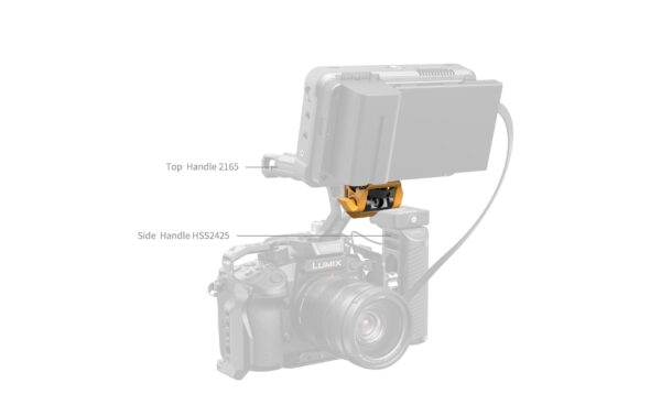 1966023_7 - Mediatech SmallRig Adjustable Monitor Support ARRI 3/8-16 Screws BumbleBee Edition