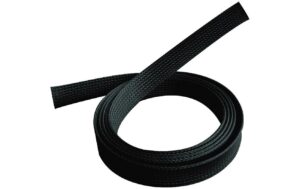 1966183 - Mediatech Kabelschlauch Polyester 1,80m Schwarz