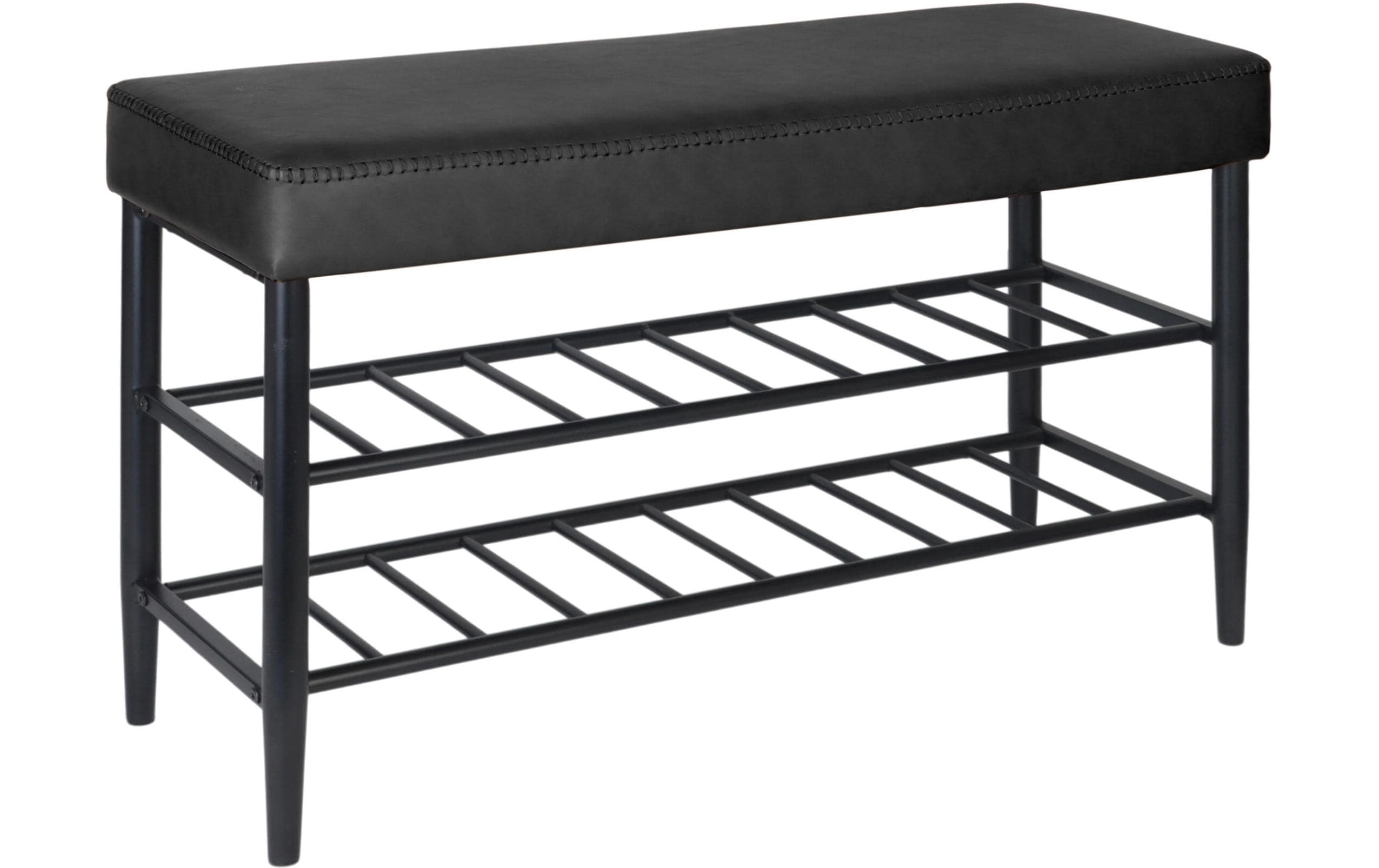1967565 - Mediatech relaxdays Schuhbank mit 2 Ablagen 50 x 80 x 30 cm, Schwarz kaufen Schweiz | Mediatech.ch