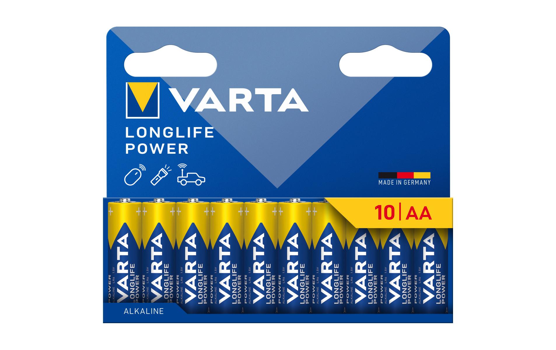 1967681 - Mediatech VARTA Longlife Power AA, 1.5V, 10Stk 10 Stück, Vollkartonverpackung kaufen Schweiz | Mediatech.ch
