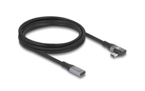 Delock USB4 20 Gbps, PD3.2, 240W, 2m gewinkelt, max DP2.0