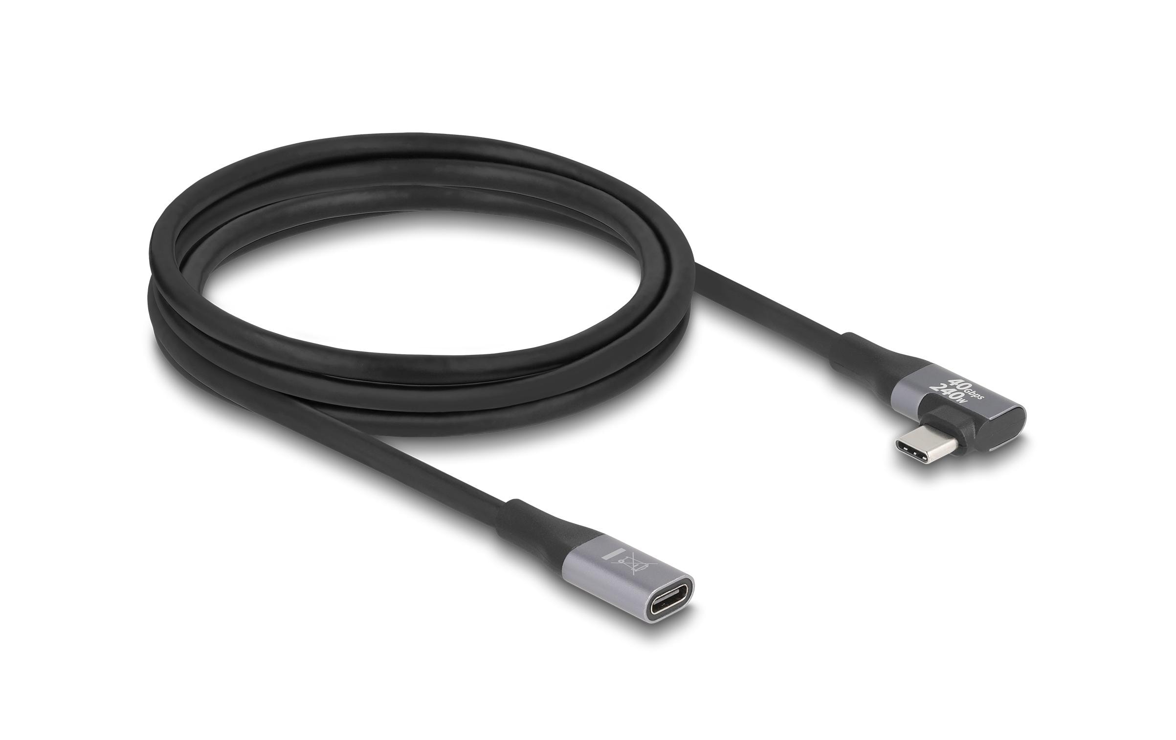 1968834 - Mediatech Delock USB4 20 Gbps, PD3.2, 240W, 2m gewinkelt, max DP2.0 kaufen Schweiz | Mediatech.ch