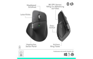 1969905_8 - Mediatech Logitech MX Master 4 Bluetooth RF Wireless Schwarz