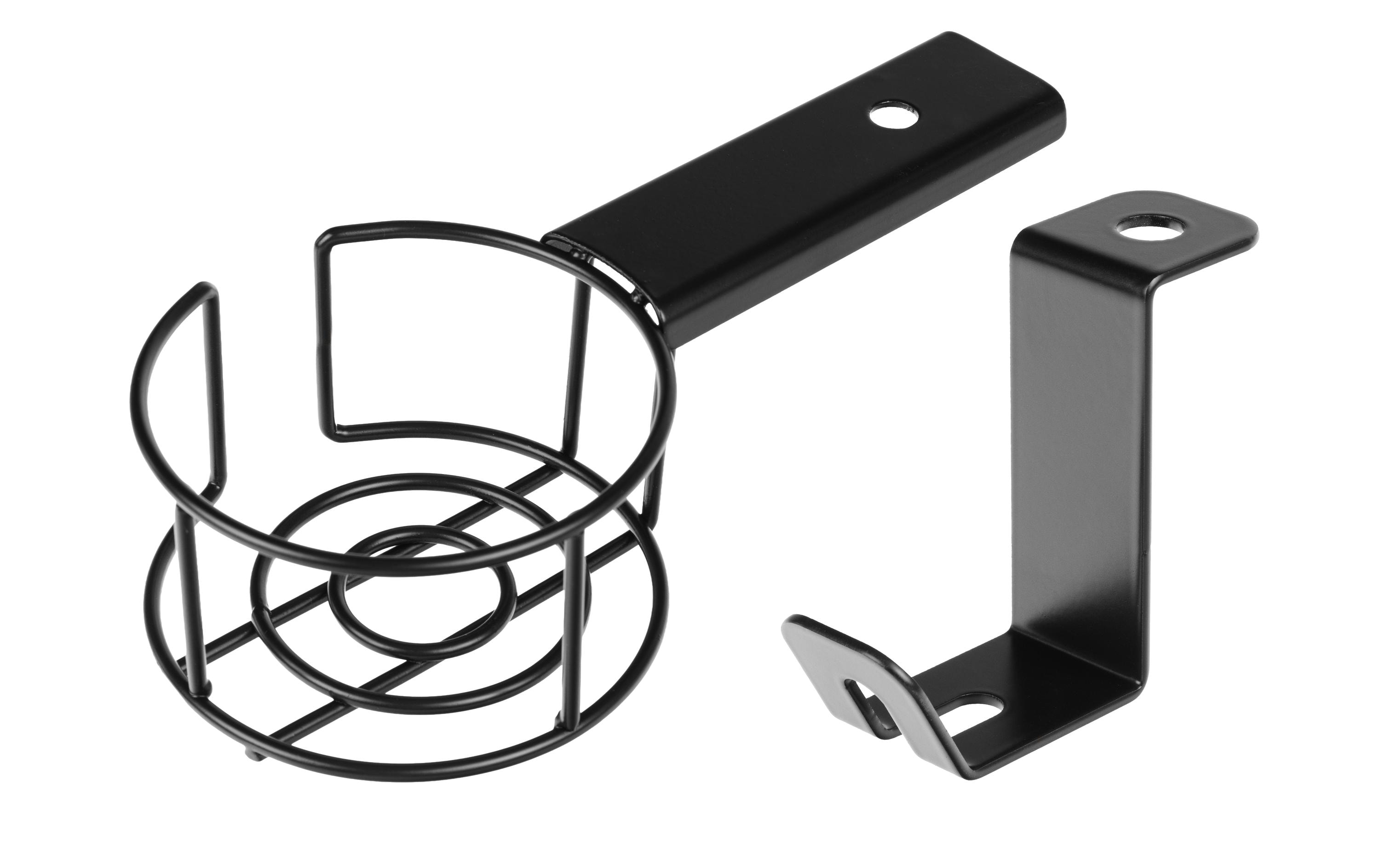 1970135 - Mediatech onit Kopfhörer-, Getränkehalter Set Metall, schwarz kaufen Schweiz | Mediatech.ch