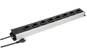 1970733 - Mediatech Max Hauri Steckdosenleiste Power Line 8x Typ 13 grau/schwarz 1.5m kaufen | Mediatech.ch