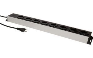 1970733_2 - Mediatech Steckdosenleiste Power Line 8x Typ 13 grau/schwarz 1.5m
