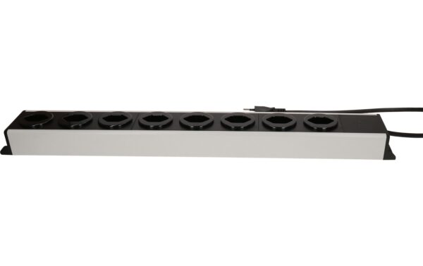 1970733_3 - Mediatech Steckdosenleiste Power Line 8x Typ 13 grau/schwarz 1.5m
